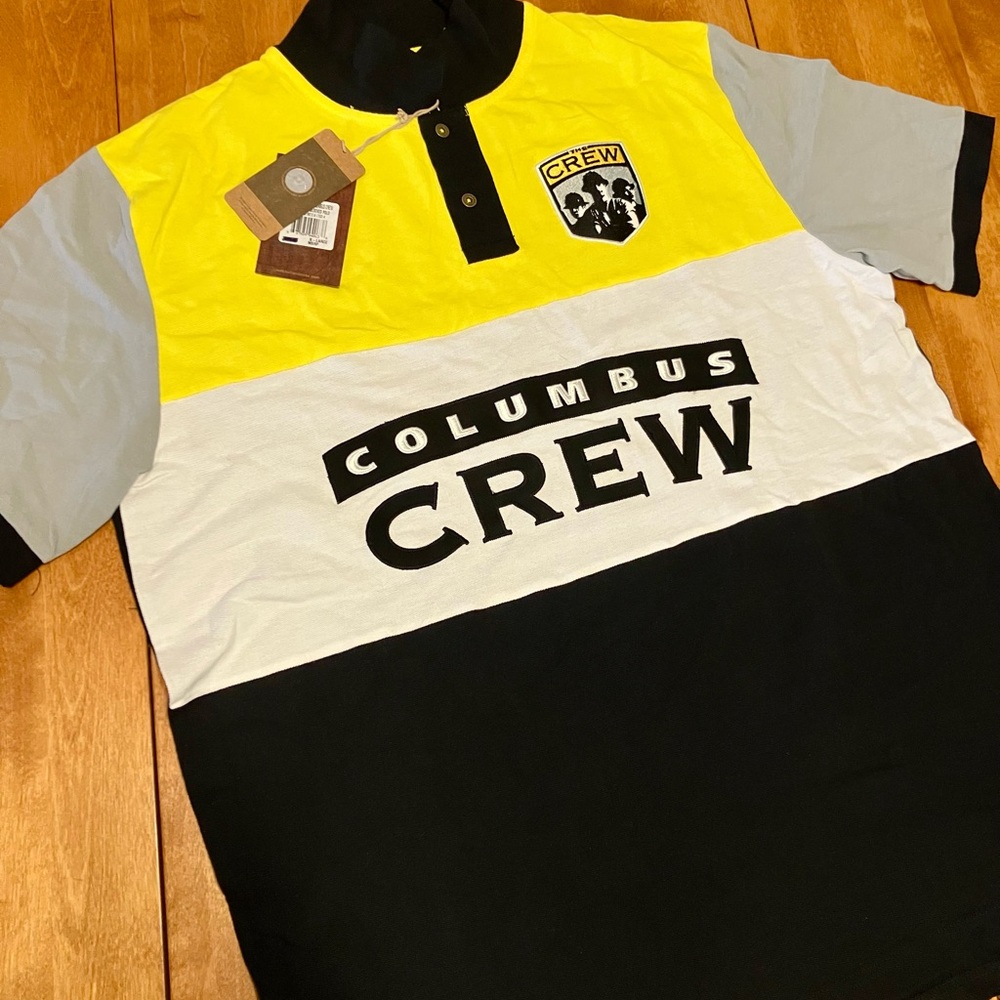 Men's Colorblock Polo Shirt - Yellow, White, Black